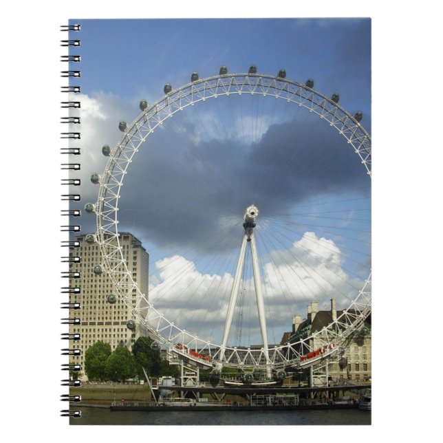 London Öga Anteckningsbok Med Spiral (Framsidan)