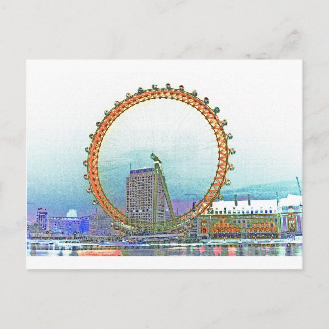 London Öga Art Vykort (Framsida)