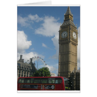 London Öga & Big Ben Hälsningskort