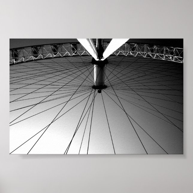 London Öga Black and white Poster (Framsidan)