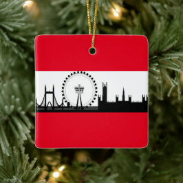 London Öga City Skyline England jul Ornament