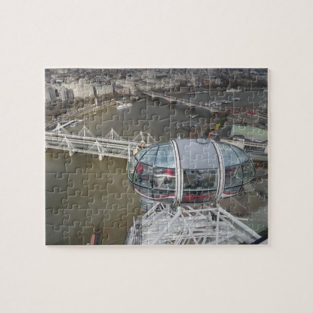London Öga City View Jigszle Puzzle Pussel (Horisontell)