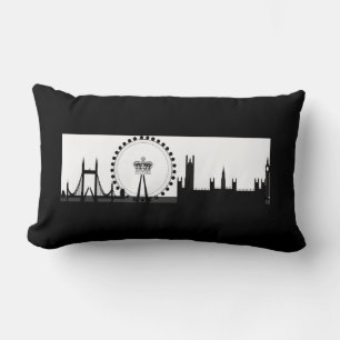 London Öga Ferris Wheel Skyline London Pillow Lumbarkudde
