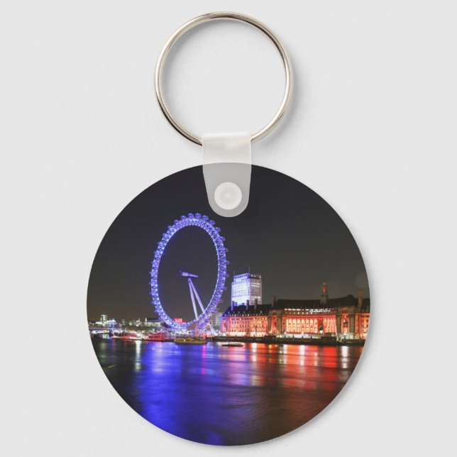 London Öga i Night Nyckelring (Framsida)