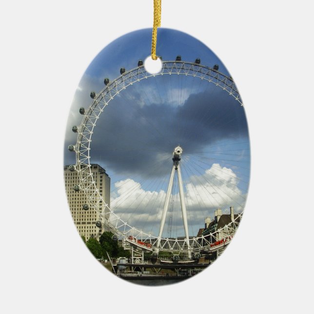 London Öga Julgransprydnad Keramik (Framsidan)