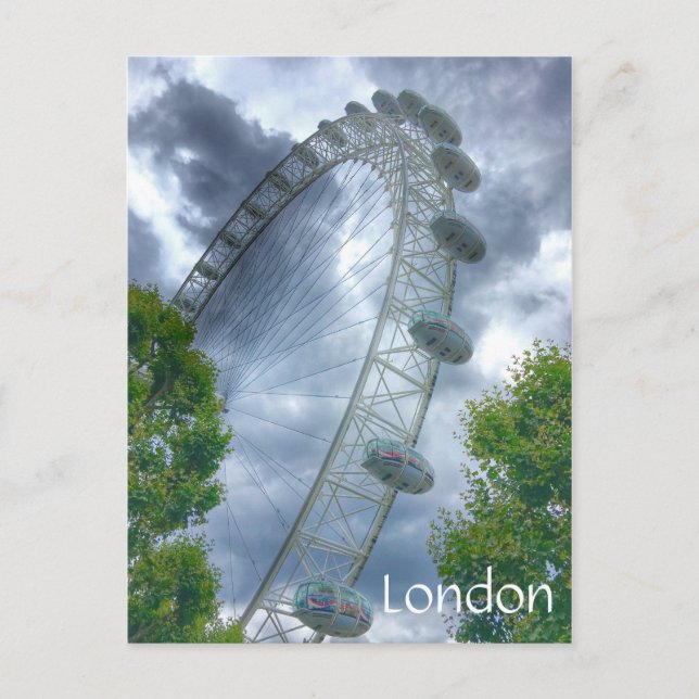 London Öga Landmark Postcard Vykort (Framsida)