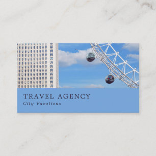 London Öga, London City, Travel Agent Visitkort
