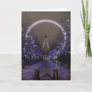London öga med nattkort helgkort