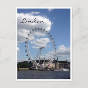 london öga moln vykort