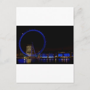 London Öga Nattvy Vykort