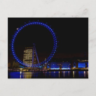 London Öga Nattvy Vykort