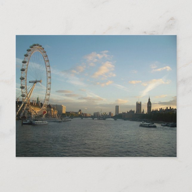 London Öga och Europaparlamentet Vykort (Framsida)