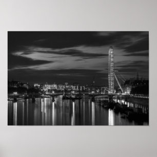 London öga på natten poster