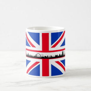 London Öga Skyline Union Jack Mugg