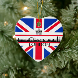 London Öga Union Jack Flagga jul Ornament