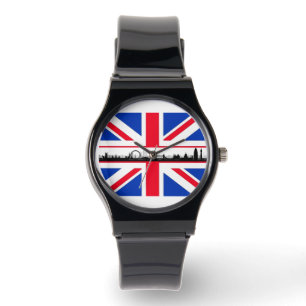 London Öga Union Jack Flagga Watch Armbandsur