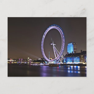 London Öga vid nattvykort Vykort