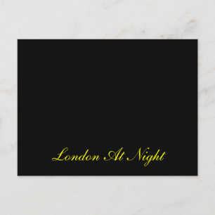 London On Night Postcard Vykort