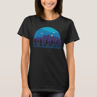 London Ontario Canada City Skyline Silhouette Outl T Shirt
