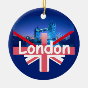 LONDON Orament Julgransprydnad Keramik