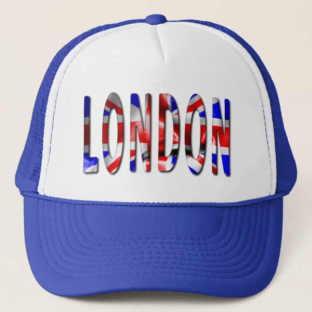 London Ord With Flagga Truckerkeps (Framsida)