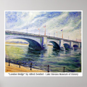 London överbryggar vid den Alfred Zwiebel Poster
