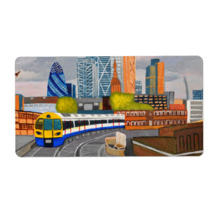 London Overground tåg affärskort-etikett Fraktsedel