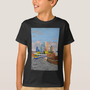 London Overland tåg- Hoxton station Tee