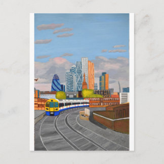 London Overland tåg- Hoxton station Vykort