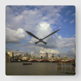 London på 1990-talet fyrkantig klocka