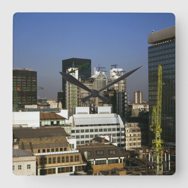 London på 1990-talet fyrkantig klocka (Framsida)