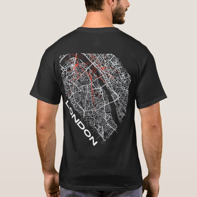 London på din T-shirt (Baksida)