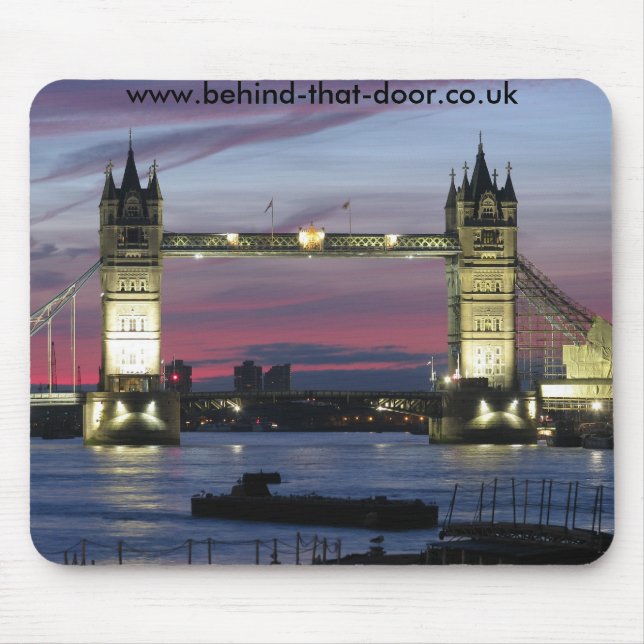 London på natten - Mousepad Musmatta (Framsidan)