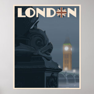 London på natten poster