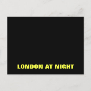 London på nattvykortet vykort