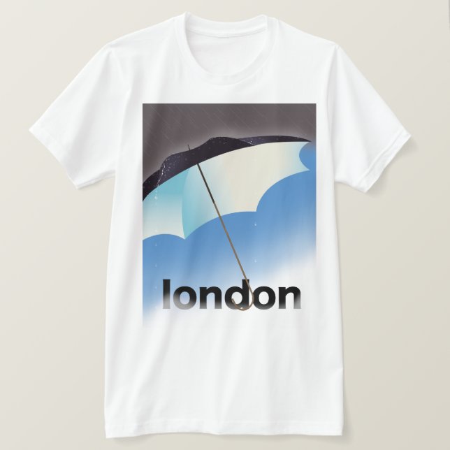 London paraply reseraffisch t shirt (Design framsida)