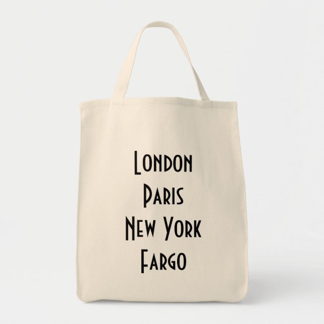 London Paris New York Fargo Tygkasse (Framsidan)