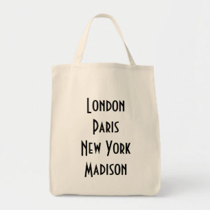 London Paris New York Madison Tygkasse