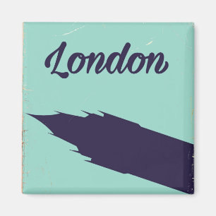 London Parlamentet Big ben vintage affisch Magnet