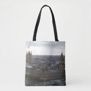 London Parliement Byggnad & Big Ben Tote Bag Tygkasse