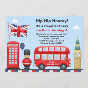 London Party-inbjudan Inbjudningar