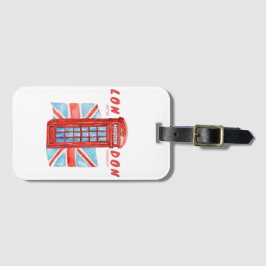 London Phonebooth Bagagebricka