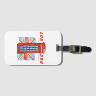 London Phonebooth Bagagebricka