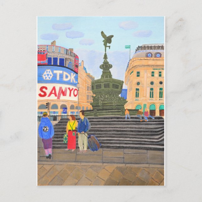 London, Piccadilly Circus Vykort (Framsida)