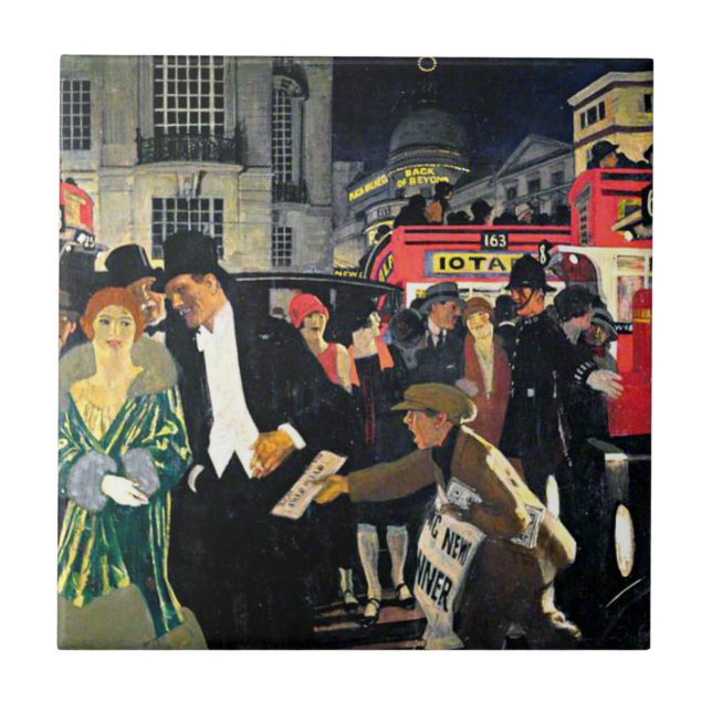 London, Piccadilly Kakelplatta (Framsidan)