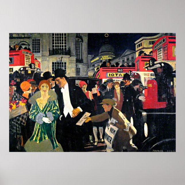 London, Piccadilly Poster (Framsidan)