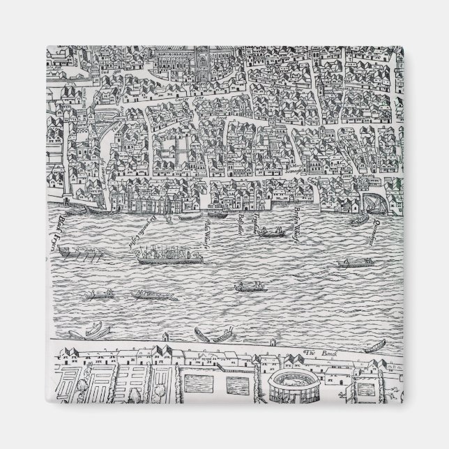 London-planen, 1560-70 magnet (Framsidan)