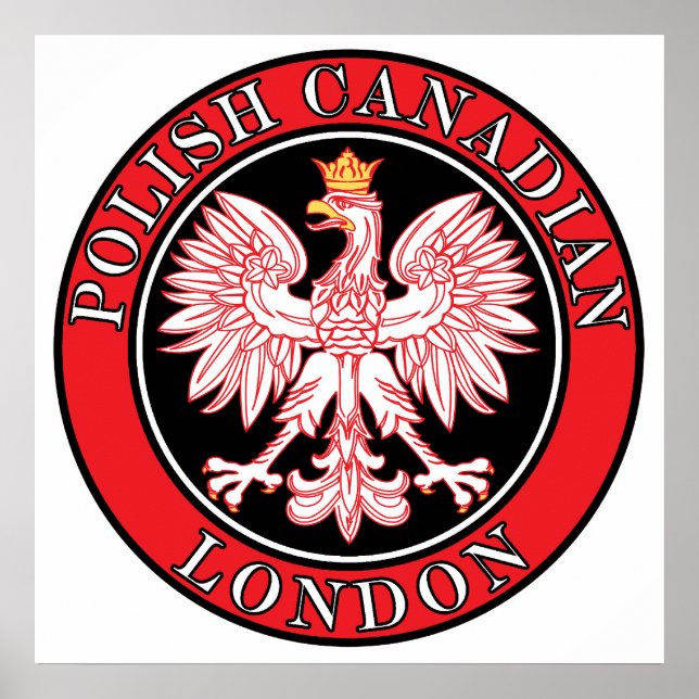 London Poland Canadian Eagle Poster (Framsidan)