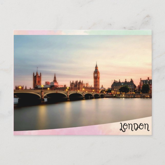 London post card vykort (Framsida)