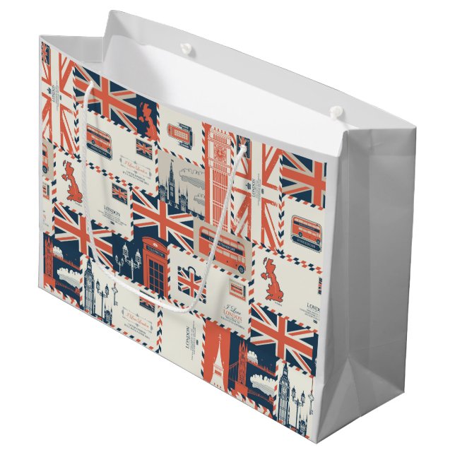 London Post Gift Bags (Framsidan Vinklad)
